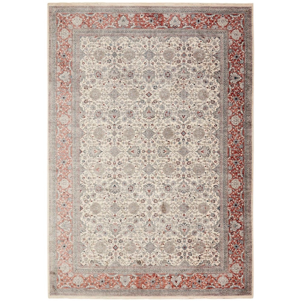 Everyday Tailor Traditional Border TLVCG08B TLV17 Rug in Red